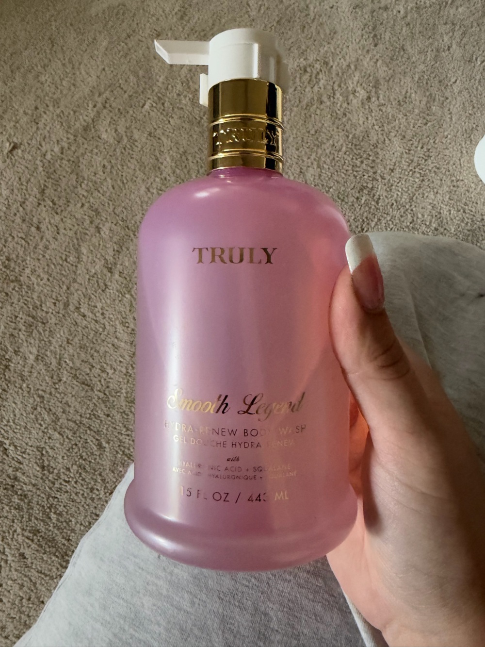 TRULY Pink Smooth Legend Moisturizing Body Wash with Gold Pump